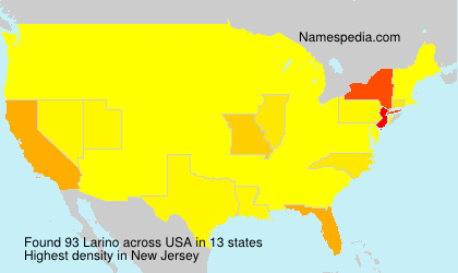 Surname Larino in USA