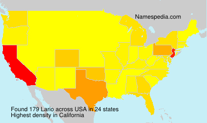 Surname Lario in USA