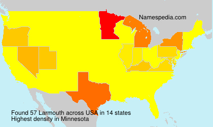 Surname Larmouth in USA