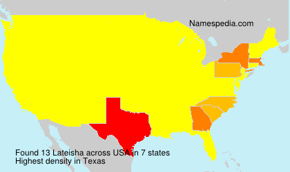 Surname Lateisha in USA