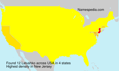 Surname Latushko in USA