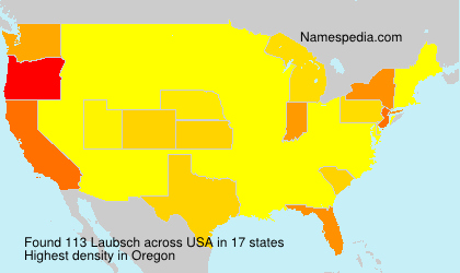 Surname Laubsch in USA