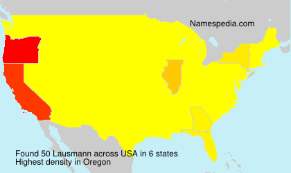 Surname Lausmann in USA