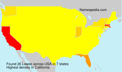 Surname Lawee in USA