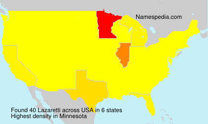 Surname Lazaretti in USA