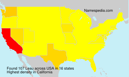 Surname Leau in USA