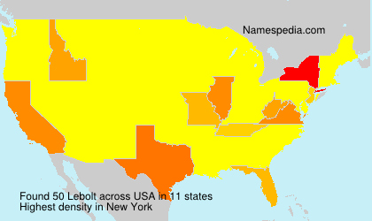 Surname Lebolt in USA
