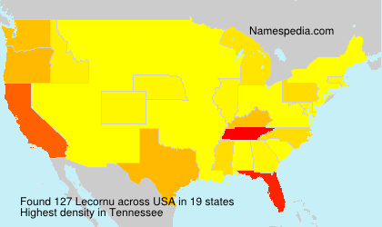 Surname Lecornu in USA