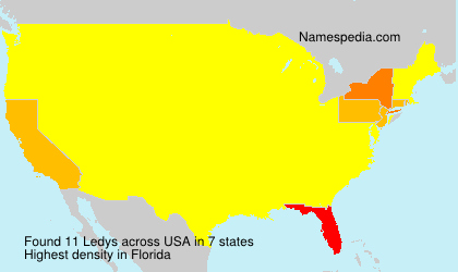 Surname Ledys in USA