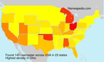 Surname Leemaster in USA