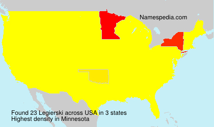 Surname Legierski in USA