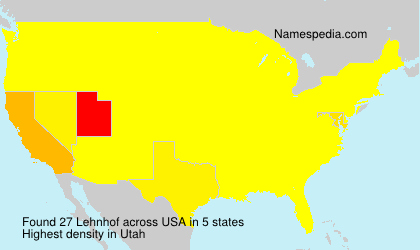 Surname Lehnhof in USA