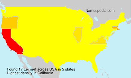 Surname Leimert in USA