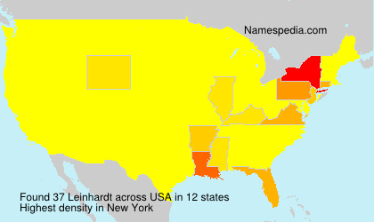 Surname Leinhardt in USA