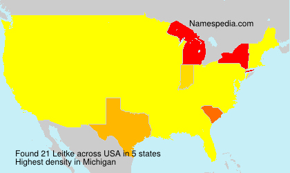 Surname Leitke in USA