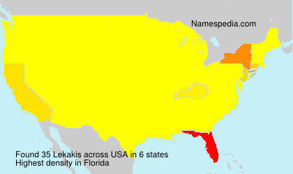 Surname Lekakis in USA