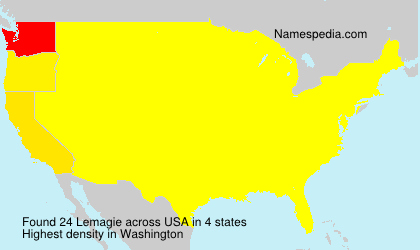 Surname Lemagie in USA