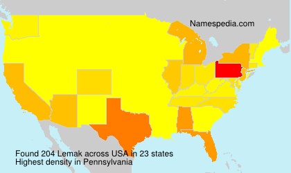 Surname Lemak in USA