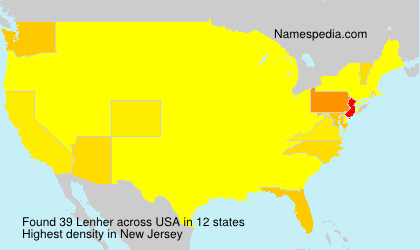 Surname Lenher in USA