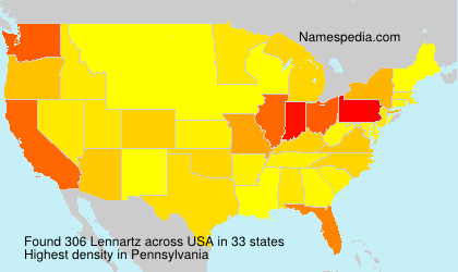 Surname Lennartz in USA