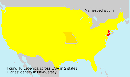 Surname Lepenica in USA
