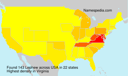 Surname Lephew in USA