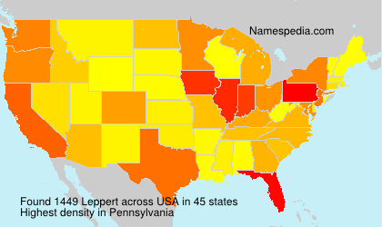 Surname Leppert in USA