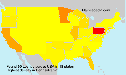 Surname Lesney in USA