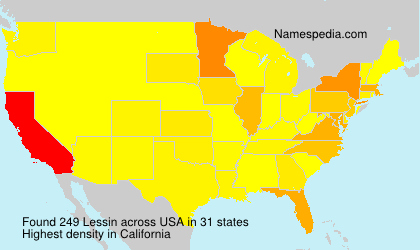 Surname Lessin in USA