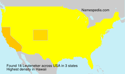 Surname Leuteneker in USA