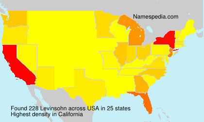 Surname Levinsohn in USA