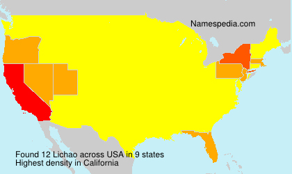 Surname Lichao in USA