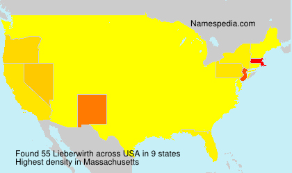 Surname Lieberwirth in USA