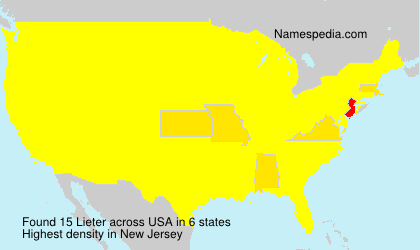 Surname Lieter in USA
