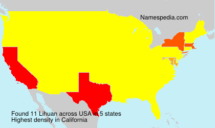 Surname Lihuan in USA
