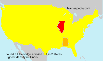 Surname Lilliebridge in USA