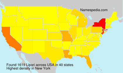 Surname Lipari in USA