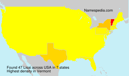 Surname Lisai in USA