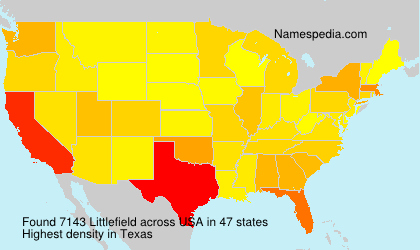 Surname Littlefield in USA