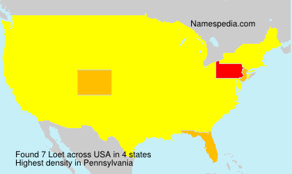Surname Loet in USA
