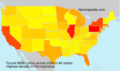 Surname Loftus in USA