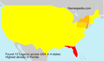 Surname Logarzo in USA
