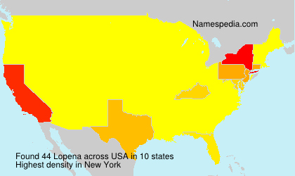 Surname Lopena in USA