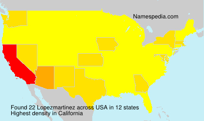 Surname Lopezmartinez in USA