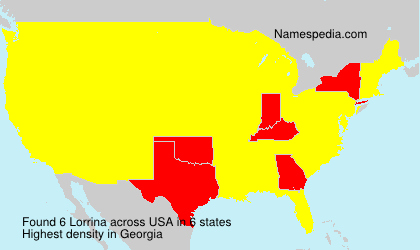 Surname Lorrina in USA
