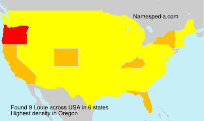 Surname Loule in USA