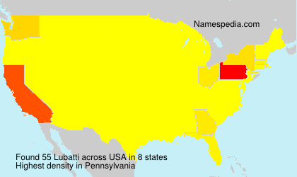 Surname Lubatti in USA