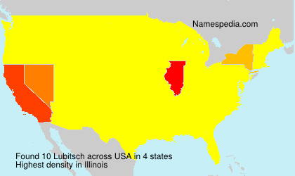 Surname Lubitsch in USA