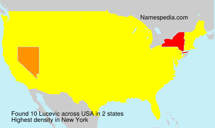 Surname Lucevic in USA