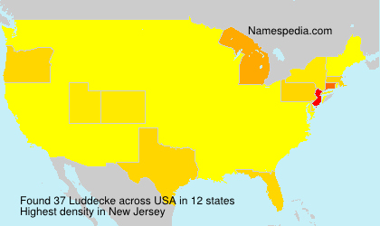 Surname Luddecke in USA